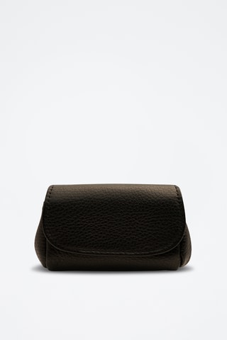 Porta-moedas em couro Friend - Preto