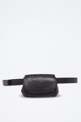 Bolsa de cintura em couro de cordeiro Friend Ceinture - Preto
