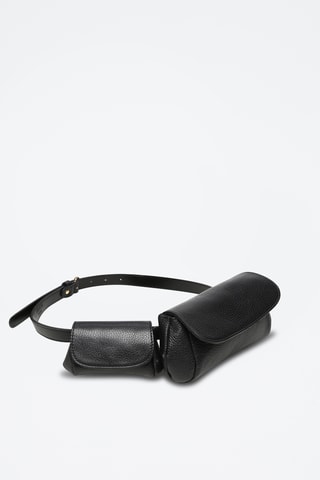 Bolsa de cintura em couro Friend New Ceinture - Preto