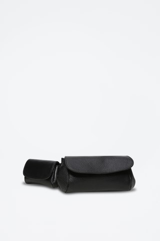 Bolsa de cintura em couro Friend New Ceinture - Preto