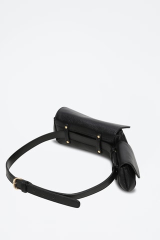 Bolsa de cintura em couro Friend New Ceinture - Preto
