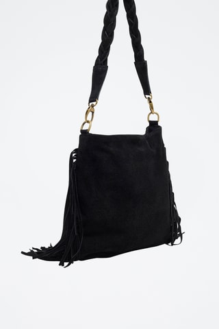 Mala de couro Lucy Franges - Preto