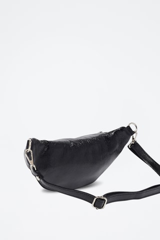 Bolsa de cintura em couro Lyat - Preto