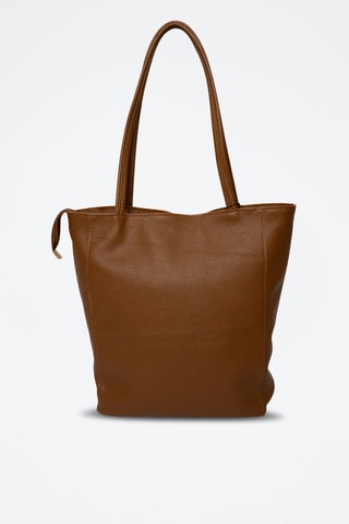 Mala shopper em couro Renza - Camel