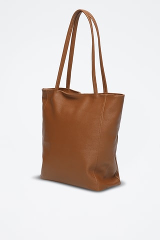 Mala shopper em couro Renza - Camel