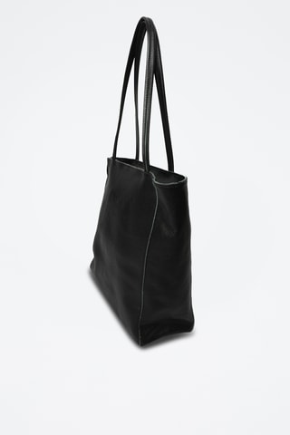 Mala shopper em couro Renza - Preto