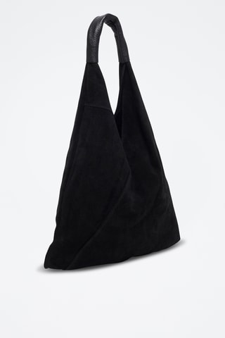 Mala shopper em nobuck Deni - Preto