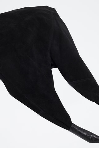 Mala shopper em nobuck Deni - Preto