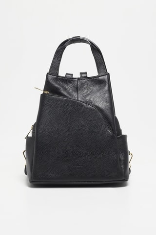 Mochila em couro Nala - Preto