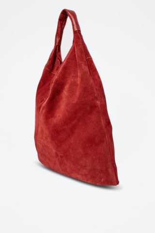 Mala shopper em nobuck Deni - Bordô