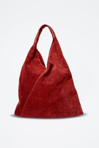 Mala shopper em nobuck Deni - Bordô
