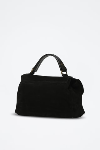 Mala a tiracolo em nobuck Louis Frange - Preto