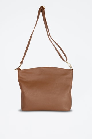 Mala de ombro em couro Scarlet  - Camel