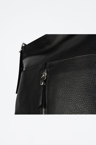 Mala de ombro em couro Roxy  - Preto