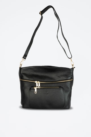 Mala de ombro em couro Scarlet  - Preto