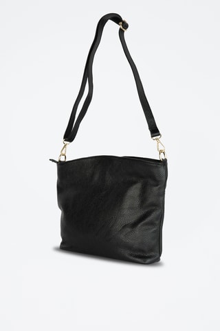 Mala de ombro em couro Scarlet  - Preto