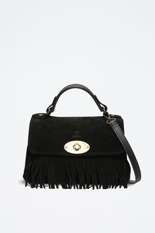 Mala de nobuck Mick Frange - Preto