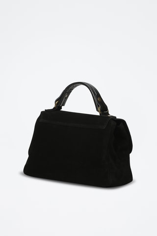 Mala de nobuck Mick Frange - Preto
