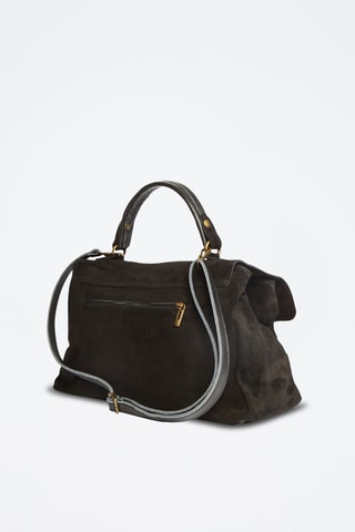 Mala de nobuck Mick Frange - Preto