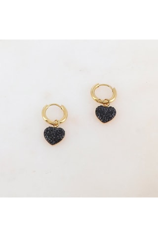 Boucles d'oreilles - Noir et doré