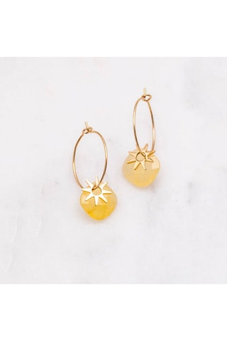 Boucles d'oreilles - Doré et jaune