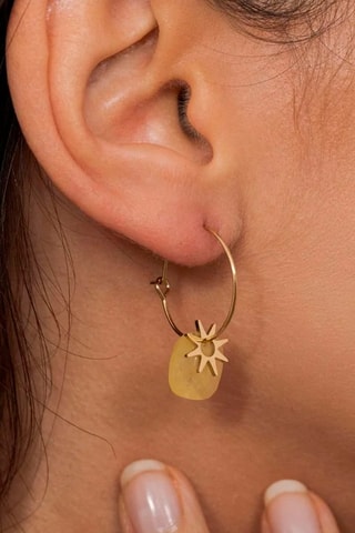 Boucles d'oreilles - Doré et jaune