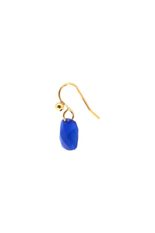 Boucles d'oreilles - Bleu et doré