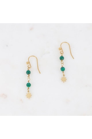 Boucles d’oreilles - Malachites