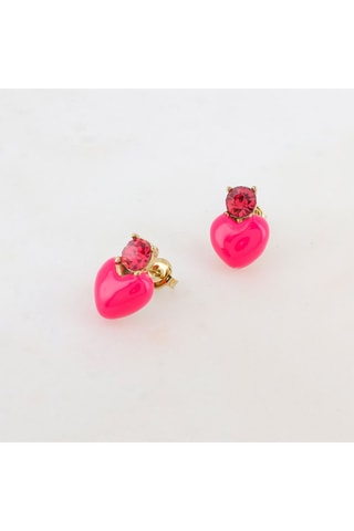 Boucles d’oreilles - Doré et fuchsia