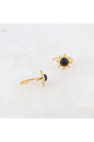 2 earcuffs - Onyx