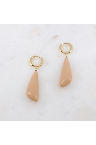 Boucles d’oreilles - Doré et marron