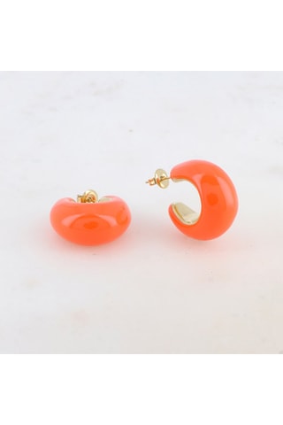 Demi-créoles - Doré et orange