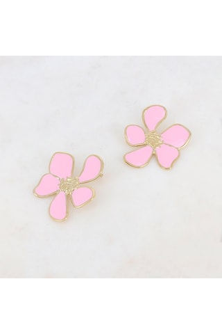 Boucles d’oreilles - Doré et rose