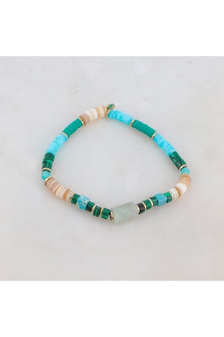 Bracelet - Malachites et amazonites