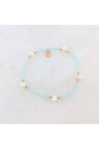 Bracelet - Amazonites et perles de culture d’eau douce