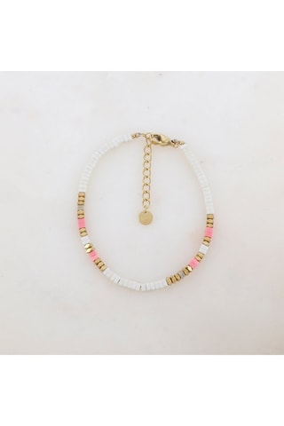 Bracelet - Doré et blanc