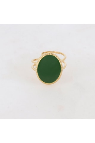 Bague - Doré et kaki