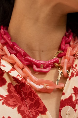 Collier - Rose et doré