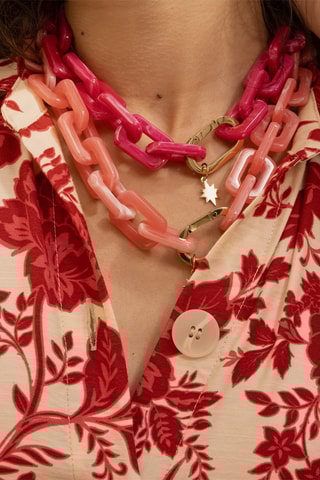 Collier - Rose et doré