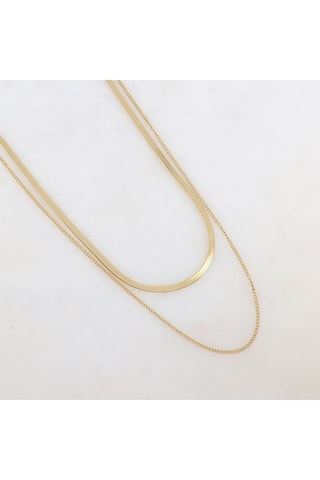 Collier multirangs - Doré
