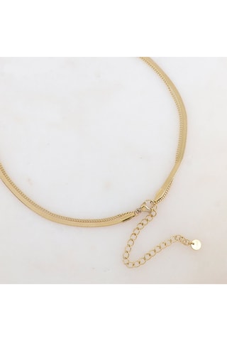 Collier multirangs - Doré