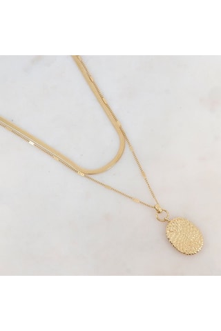 Collier multirangs - Doré