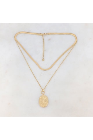 Collier multirangs - Doré