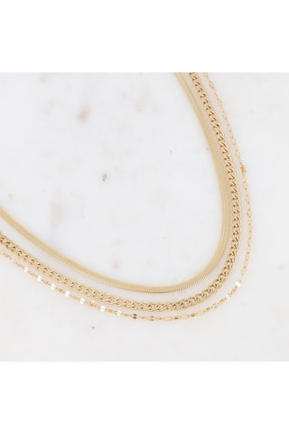 Collier multirangs - Doré