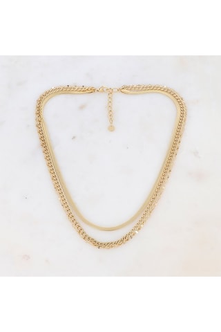 Collier multirangs - Doré