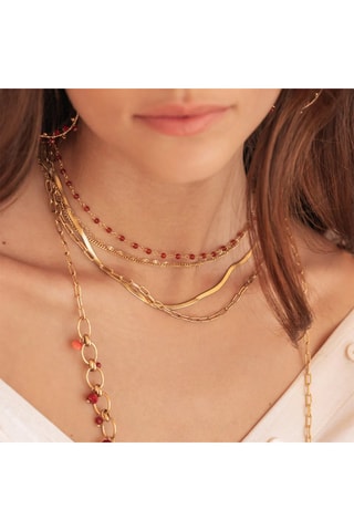 Collier multirangs - Doré