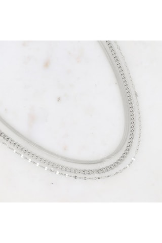 Collier multirangs - Argenté