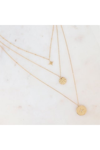 Collier multirangs - Doré