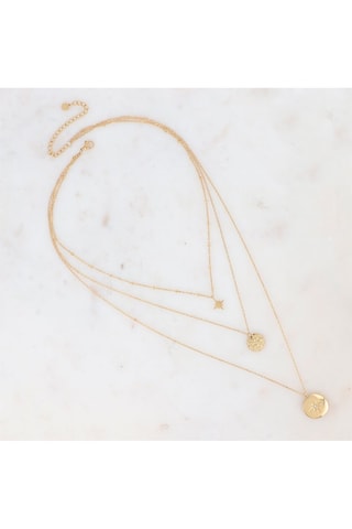 Collier multirangs - Doré