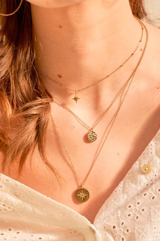 Collier multirangs - Doré